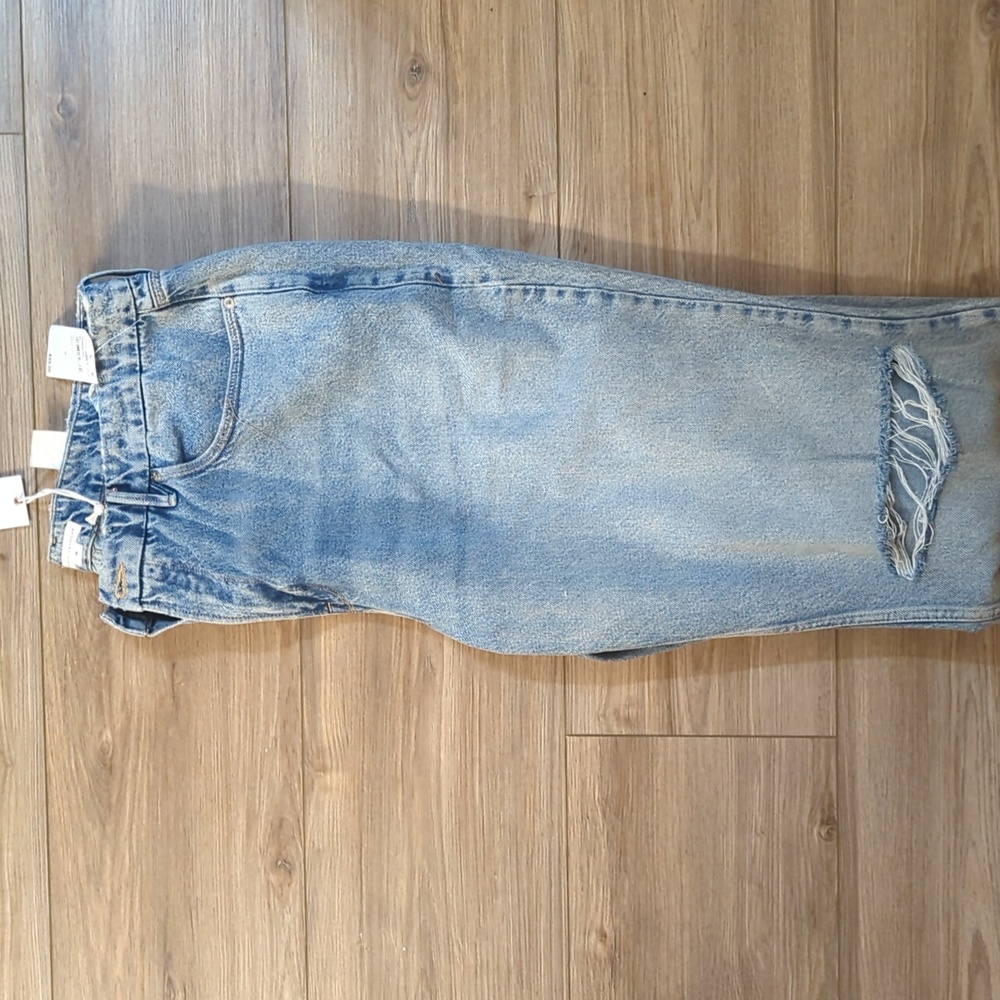 Good American Good 90s High Rise Wide Leg Jeans Size 18 NWT